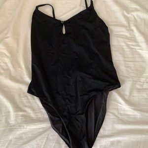 Madewell Second Wave Button One-Piece Swimsuit med